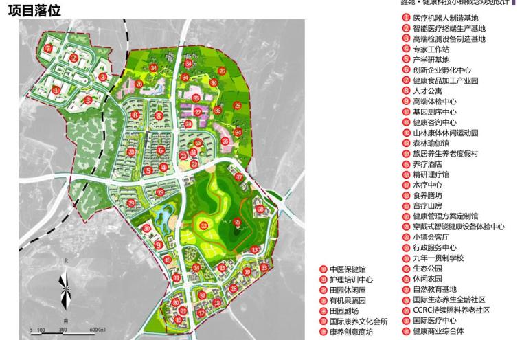 [山东]国际健康科技小镇概念总体规划 四-项目落位