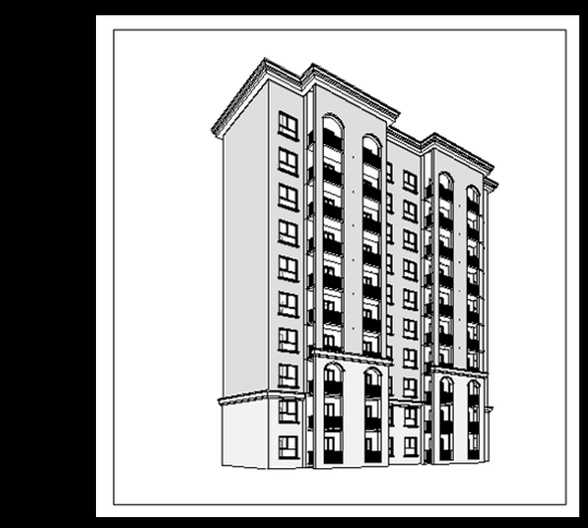 BIM案例施工图设计-门窗族细化（81页）-托拽裁剪区域形成如图效果