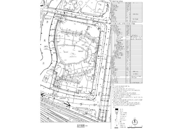 [上海]火车站北广场C2地块项目规划施工图-总平面图（用于1~5号楼、8号楼、地下车库报规）