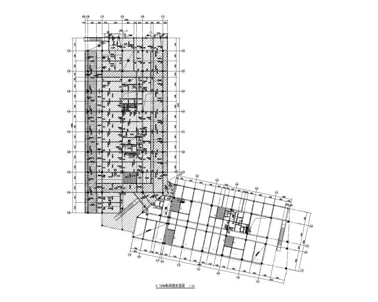 6层框架结构办公楼建筑图资料下载-9层钢混框架结构办公楼加固改造施工图2017