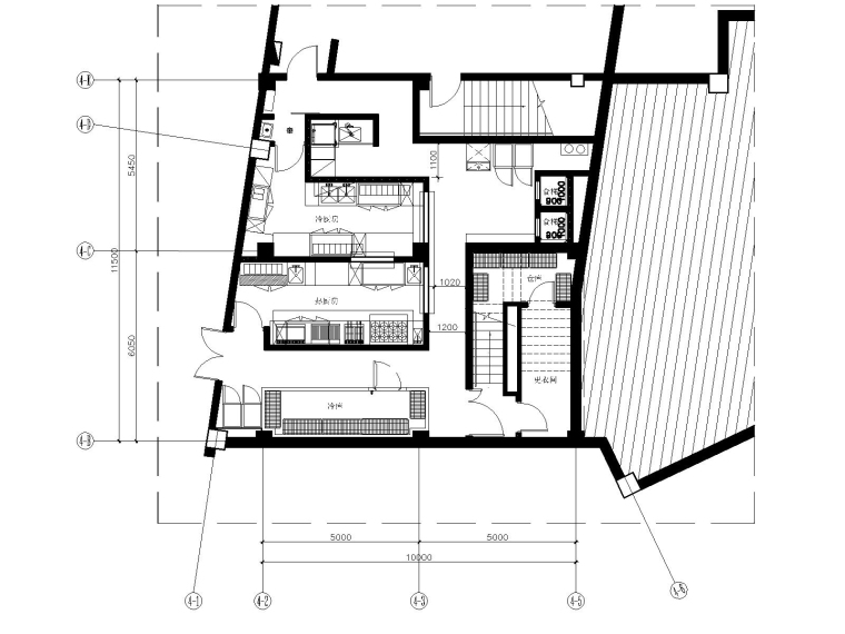 公厕室内装修图纸资料下载-上海迪士尼小镇新元素餐厅室内装修施工图纸