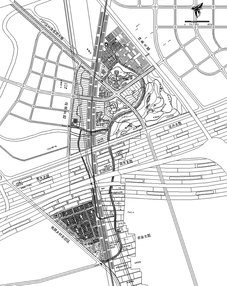 [河南]郑州市美丽乡村规划文本+CAD总平面图-总图_看图王