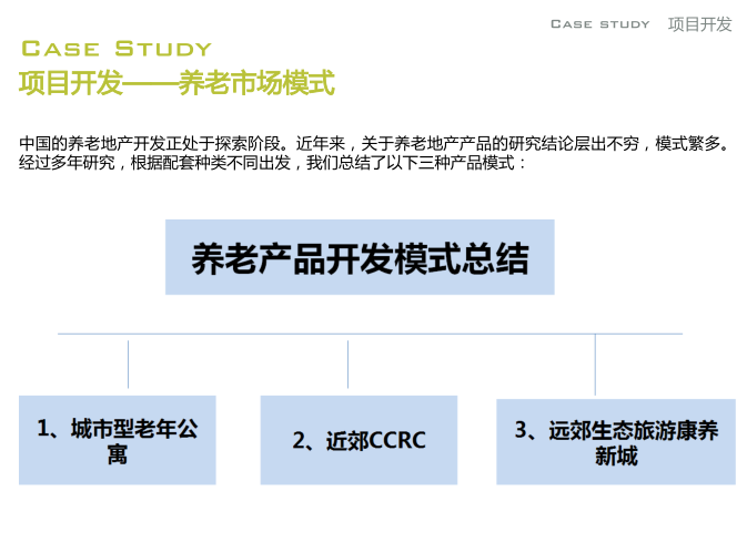 杭州升佳百年康养综合体项目可研报告-养老产品开发模式总结