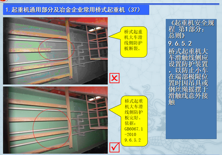 [河北]特种设备安全生产隐患排查及图文案例-防护板