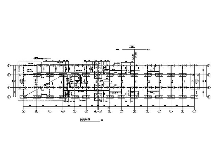 站厅层施工结构图资料下载-地上两层高架路侧侧式车站结构初设施工图