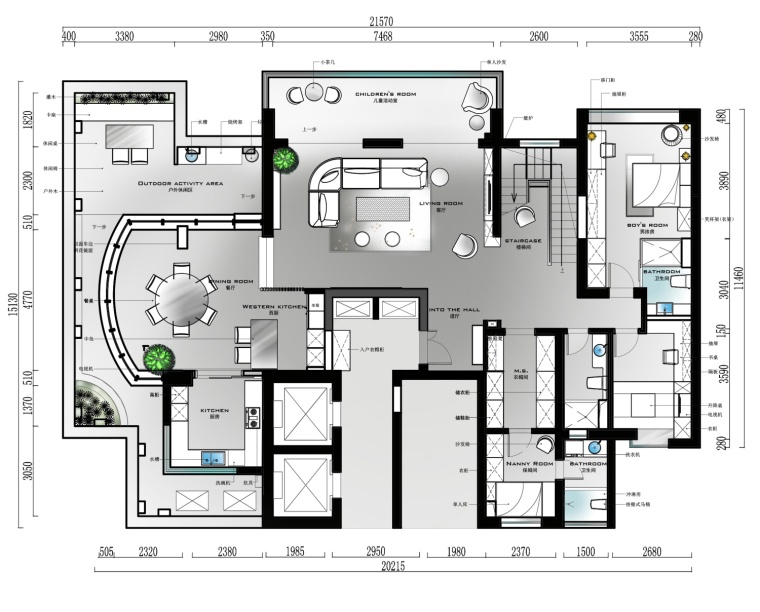 34套混搭风格住宅室内空间设计案例合集-(12)_看图王