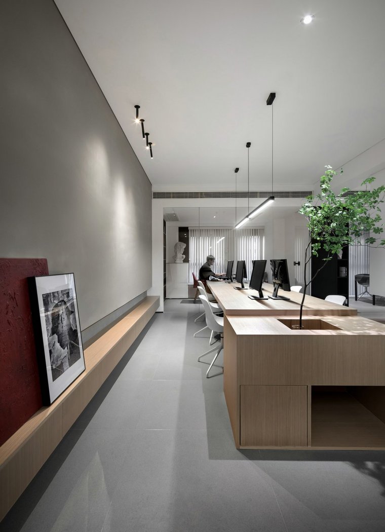 南京黑白灰极简壹石办公室-办公空间设计案例-筑龙室内设计论坛