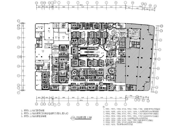 现代建筑会所设计施工图资料下载-[浙江]萧山皇家国际娱乐会所装饰设计施工图