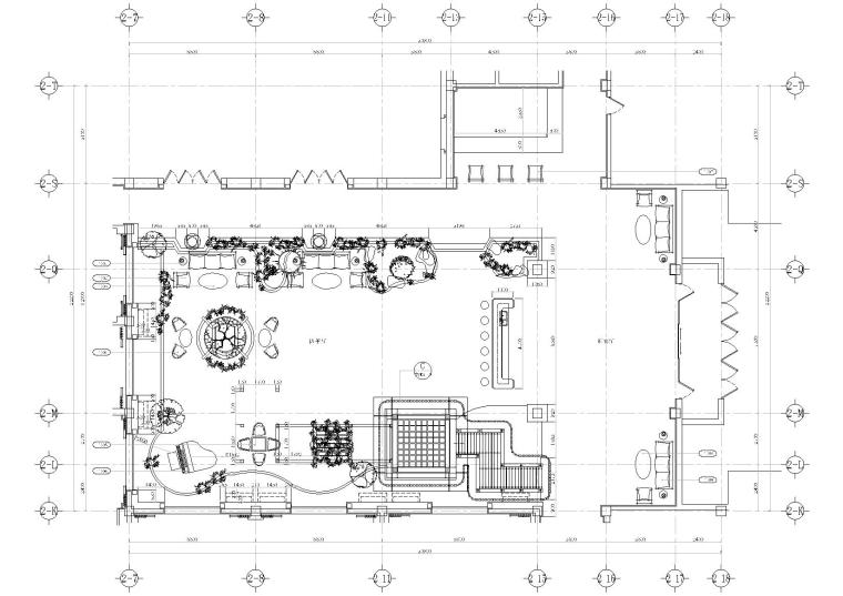 糕点店装修照片效果图资料下载-[甘肃]酒泉天骄宾馆四季厅施工图+效果图