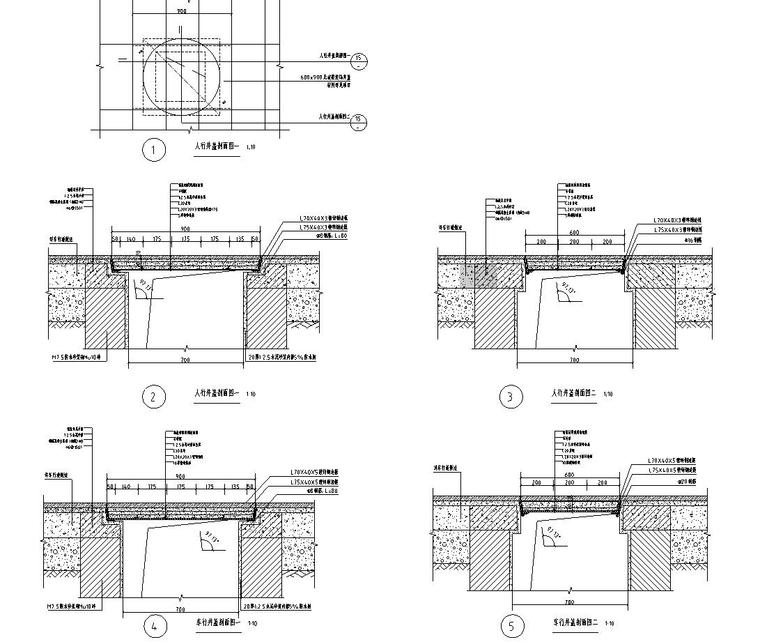 2018年不锈钢无边框装饰井盖构造详图