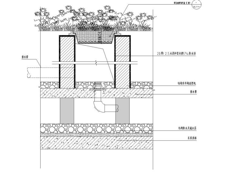 立管装修构造资料下载-园林给排水标准构造图集|雨水立管检修口