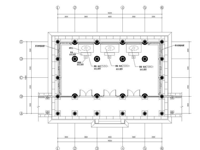 室内装修施工cad资料下载-苏州观音园_2800㎡_室内装修CAD施工图