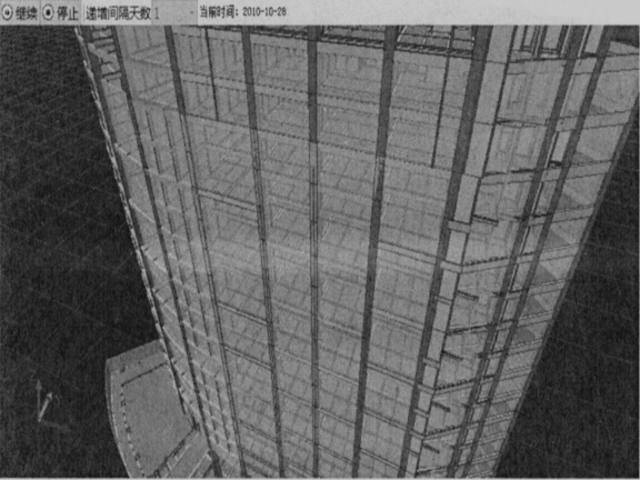 基于BIM技术的高层建筑施工安全管理研究-动态虚拟施工示意图