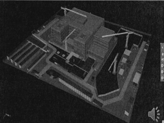 基于BIM技术的高层建筑施工安全管理研究-模型集成效果图