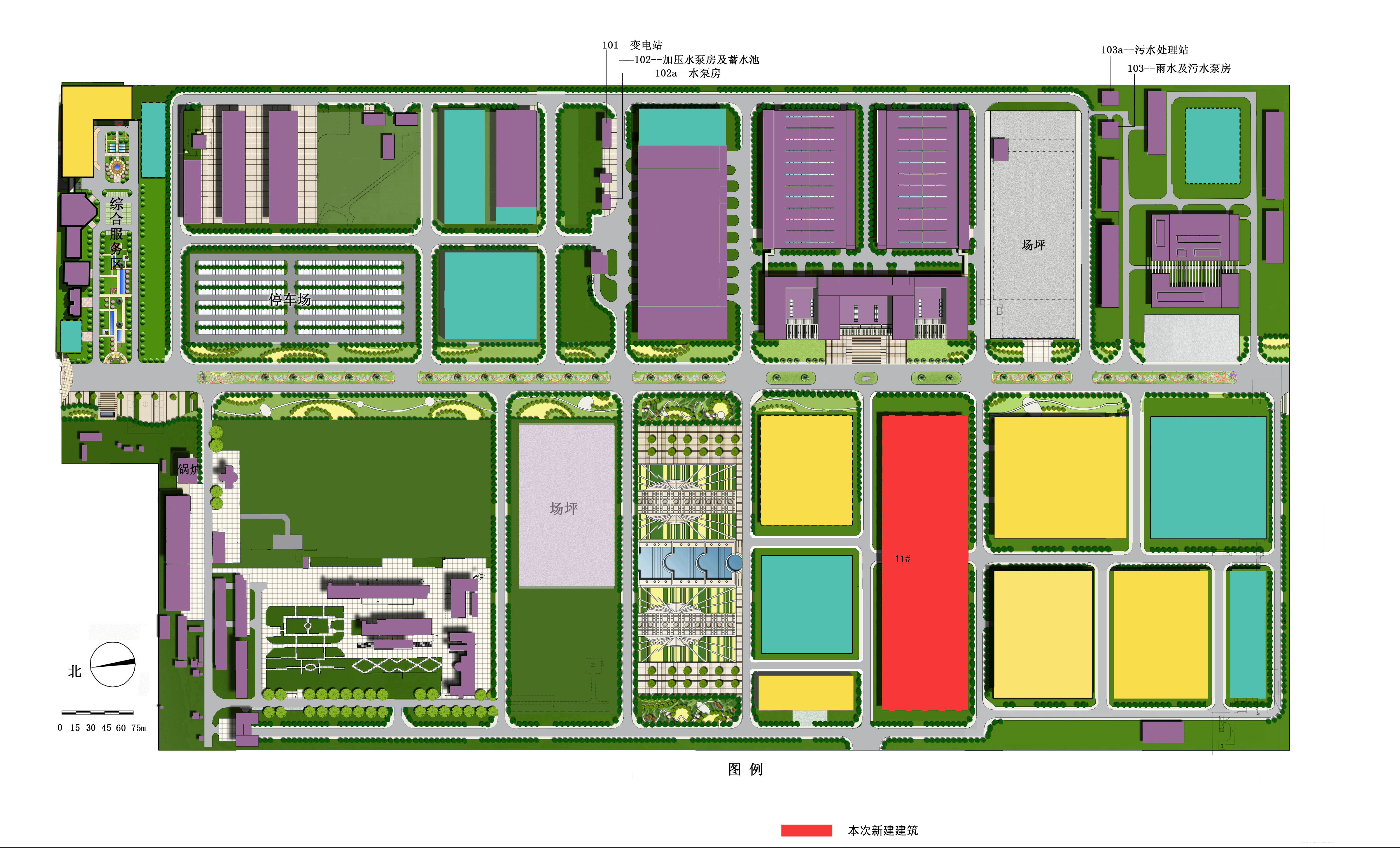 10亩厂区规划平面图图片