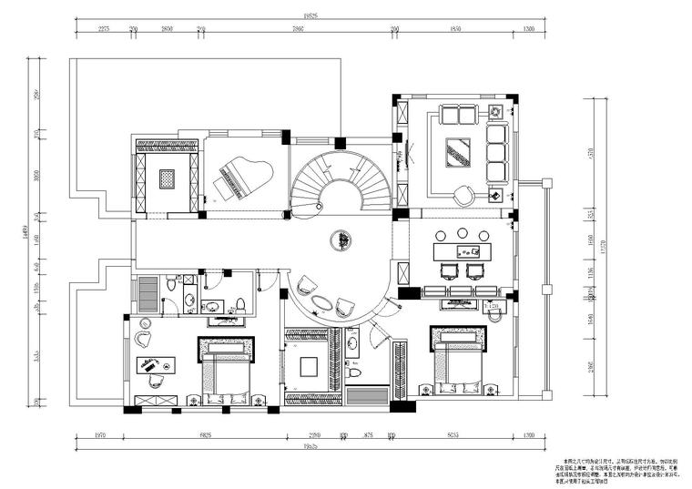 温哥华森林_别墅样板间_装修设计施工图_别墅效果图_北京墨谷空间装饰设计规划公司