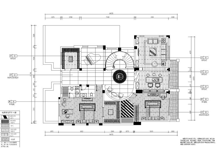 温哥华森林_别墅样板间_装修设计施工图_别墅效果图_北京墨谷空间装饰设计规划公司