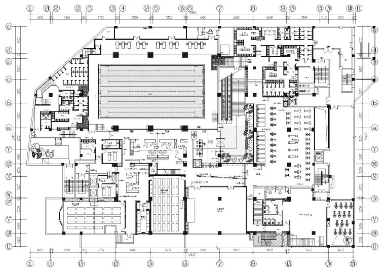 店排烟施工图资料下载-​[河南]郑州我爱运动健身中心施工图+实景