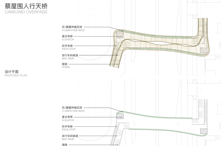 [广东]三横四纵道路沿线视觉一体化景观方案-天桥设计