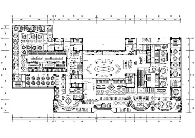 餐厅包间施工图效果图资料下载-​[福建]新华都海物会餐厅施工图+效果图