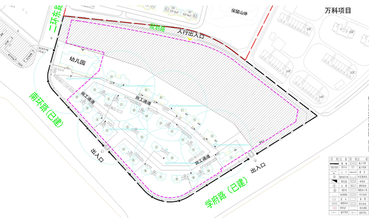 住宅工程主体及配套建设工程施工组织设计-26主体阶段施工总平面布置图