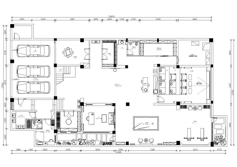 三层住宅房建筑施工图资料下载-伍重院-锦崇府轻奢三层阁楼施工图+实景照片