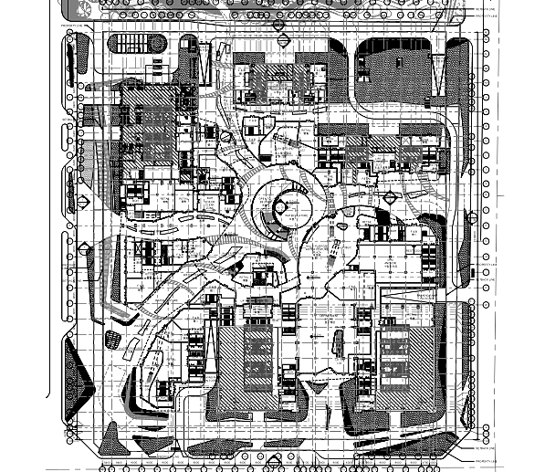 广场地下商业空间资料下载-成都和谐广场商业综合体室内装修施工图