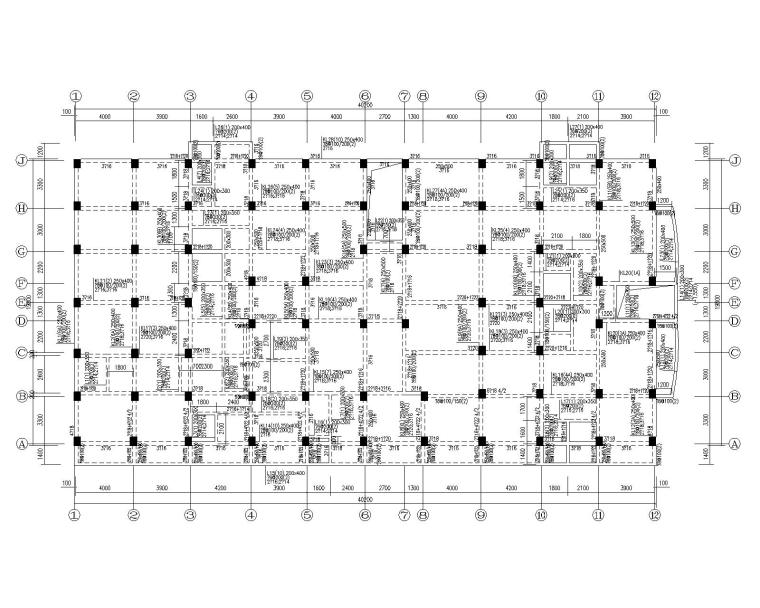 7层带底商住宅资料下载-7层带1层底商混凝土住宅结构施工图（CAD）