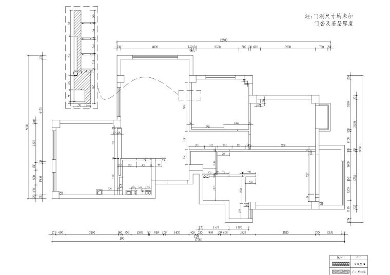 [浙江]-温州益品居3室2厅2卫1厨1阳施工图-温州 益品居墙体定位图