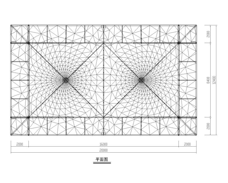 加油站建筑su模型资料下载-某加油站钢结构刚架含膜结构施工图（CAD）