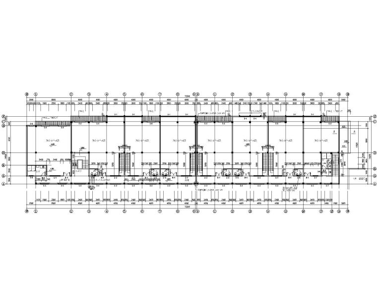 4层框架结构综合办公楼资料下载-某综合办公楼框架结构施工图（CAD）
