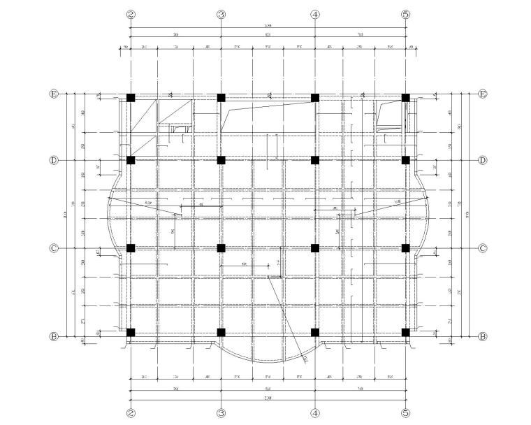 12层cad图资料下载-某9层办公楼混凝土结构施工图（CAD）