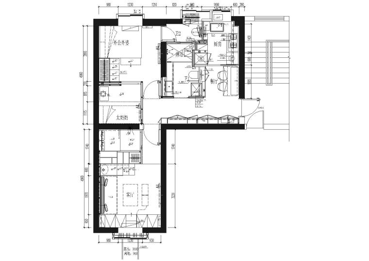 梦想屋旧楼改造项目资料下载-[上海]梦想改造家60㎡老公房改造项目施工图