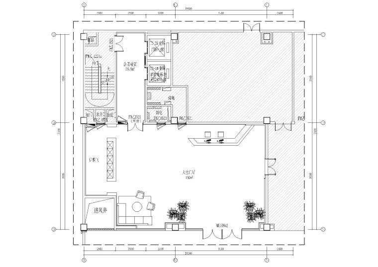 福建办公楼建筑施工图资料下载-[福建]芯云谷大厦办公楼公共区域精装施工图