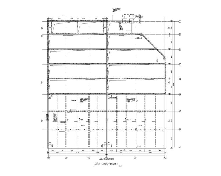 详细中小型工业废水预处理站建筑结构施工图-组合水池二_标高0.150结构平面布置图