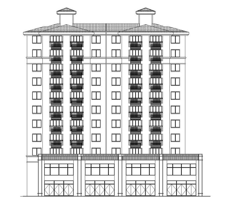 现代风格建筑施工图资料下载-现代风格安置房住宅建筑施工图（18栋）
