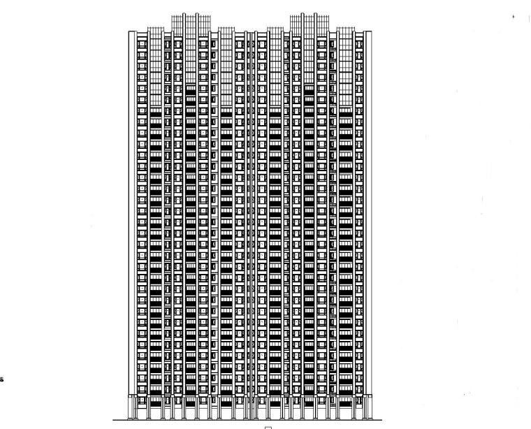 多栋住宅建筑施工图资料下载-广菲克住宅小区建筑施工图（7栋）