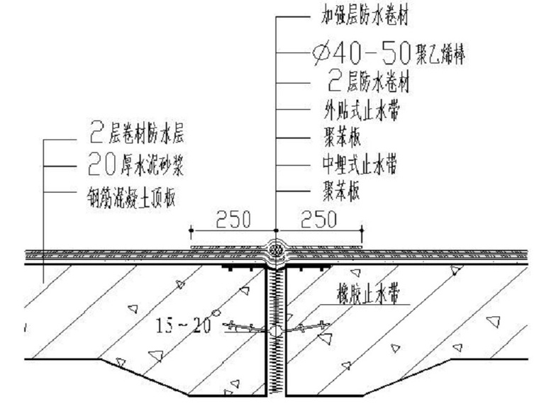 散水施工节点图资料下载-地下室施工节点图（Word）