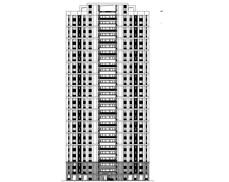 安置房施工图7层资料下载-现代风格安置房住宅建筑施工图（7.8.12栋）