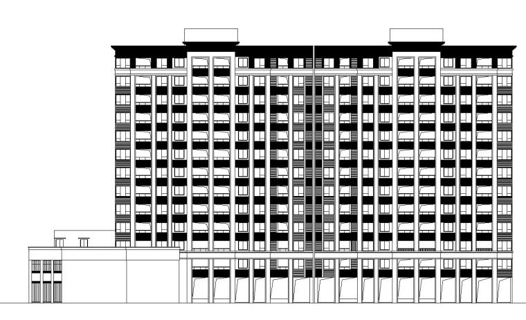 一梯三户住宅建筑图纸资料下载-[浙江]现代风格住宅建筑施工图（1栋）