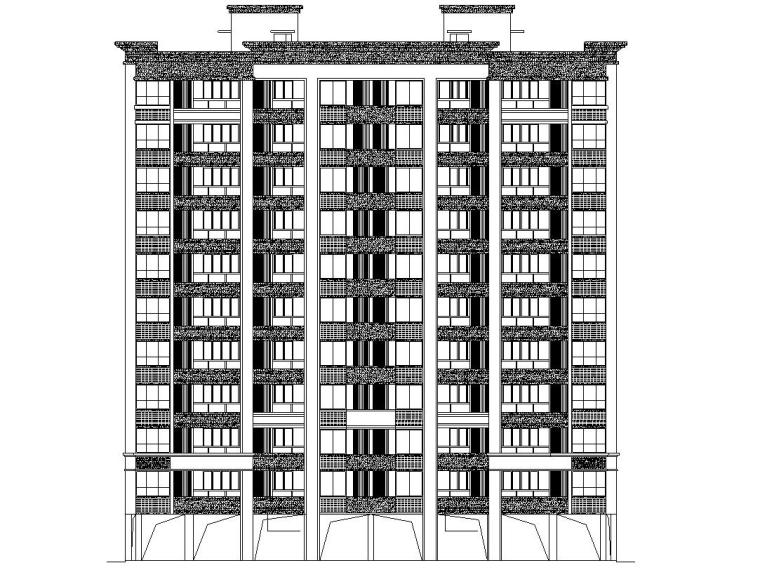 简单的一栋建筑施工图资料下载-[浙江]现代风格住宅建筑施工图（2栋）