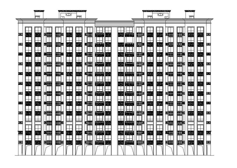 简单的一栋建筑施工图资料下载-[浙江]现代风格住宅建筑施工图（4栋）