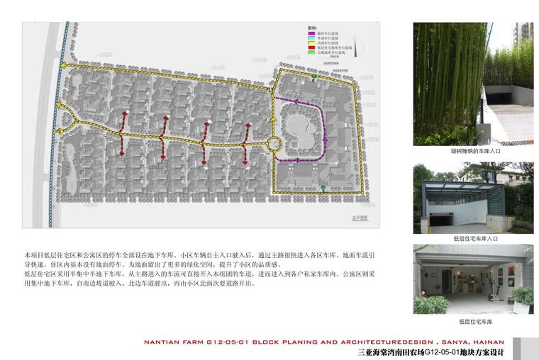 [海南]三亚海棠湾南田农场方案设计-车行流线分析图