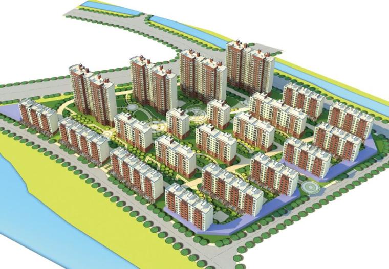 规划建筑方案设计投标文件资料下载-[上海]青浦新城住宅规划建筑方案设计