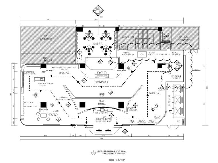 建筑构思图资料下载-[广州]某供电局客户服务中心创意展厅施工图