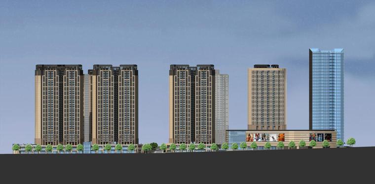 整体沿街立面图