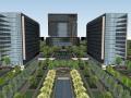 产业园规划-科技办公区建筑模型设计