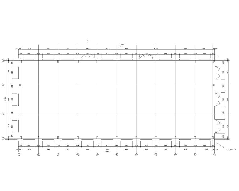 钢屋架屋面建筑施工图资料下载-24米跨钢屋架厂房结构施工图（CAD）