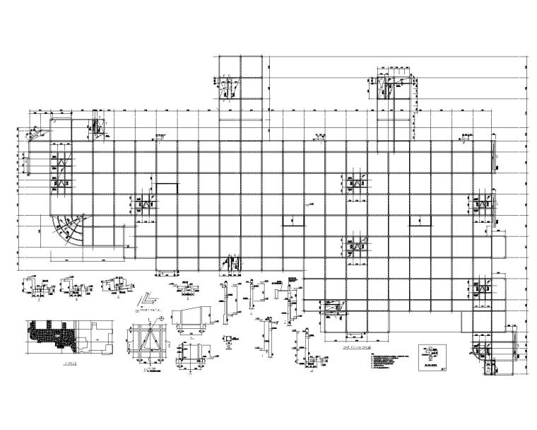 北方带地下室建筑图资料下载-某北方地下室车库混凝土结构施工图（CAD）