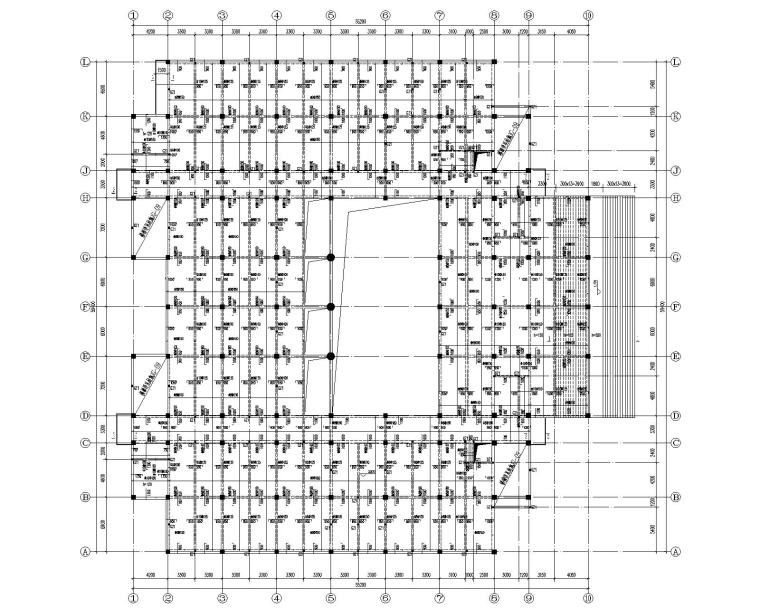 南京银行施工图资料下载-某大学六层混凝土图书馆结构施工图（CAD）